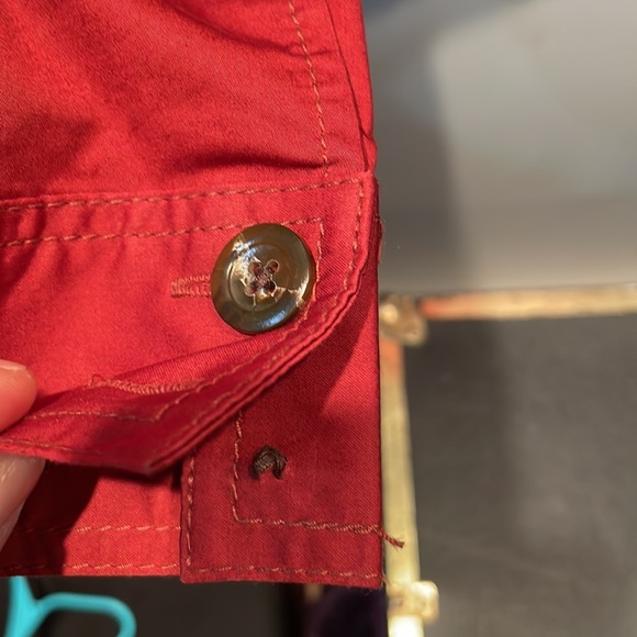 NWT Reddish Orange old navy jacket AS IS and Missing Belt - Picture 6 of 9